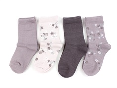 Name It purple dove mix socks wool/cotton (4-pack)